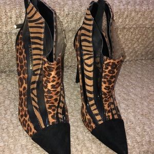 Leopard booties
